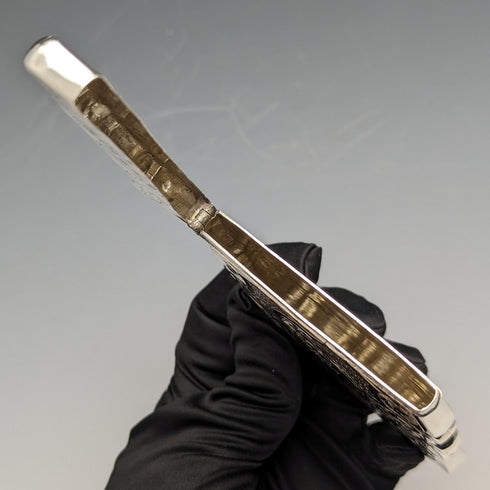 1872年 英国アンティーク 純銀製カードケース 54g FREDERICK MARSON
